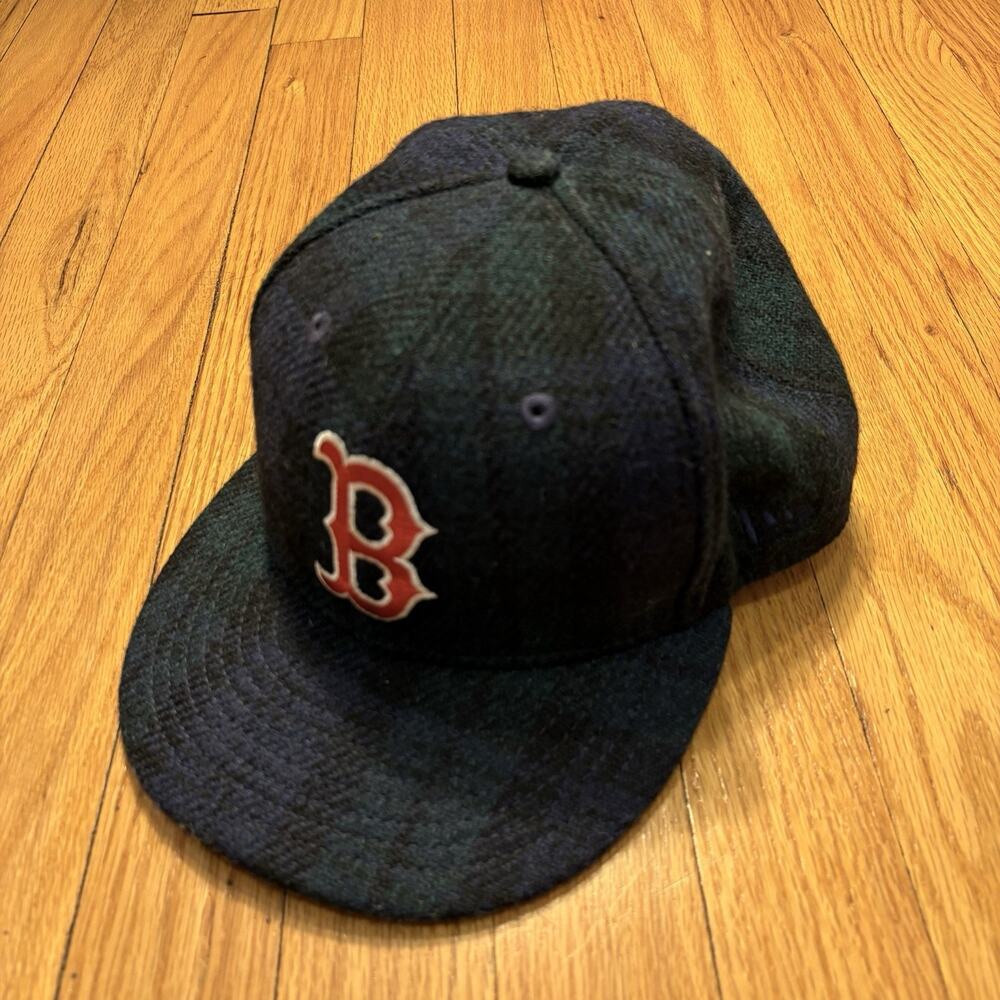 Bodega Harris Tweed Boston Red Sox Hat Green Fitted 7 7/8 Wool Rare World Series